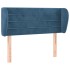 Cabecero de terciopelo azul oscuro 103x23x78/88