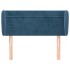 Cabecero de terciopelo azul oscuro 103x23x78/88