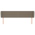 Cabecero de tela gris taupe 163x23x78/88