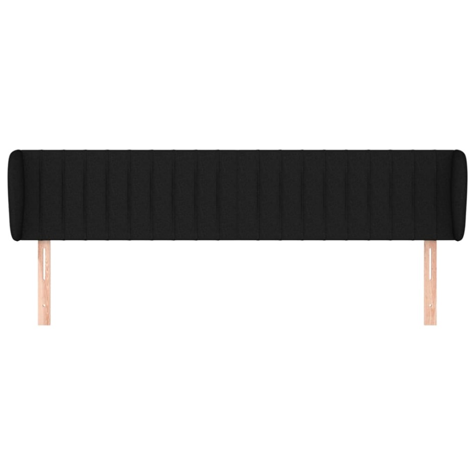 Cabecero de tela negro 183x23x78/88