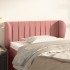 Cabecero de terciopelo rosa 103x23x78/88