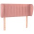Cabecero de terciopelo rosa 103x23x78/88