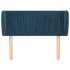 Cabecero de terciopelo azul oscuro 93x23x78/88