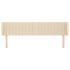 Cabecero de tela color crema 163x23x78/88