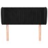 Cabecero de terciopelo negro 93x23x78/88