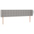 Cabecero de tela gris claro 163x23x78/88