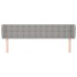 Cabecero de tela gris claro 163x23x78/88