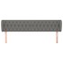 Cabecero de tela gris oscuro 183x23x78/88