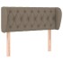 Cabecero de tela gris taupe 103x23x78/88