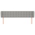Cabecero de tela gris claro 203x23x78/88
