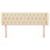 Cabecero de tela color crema 147x23x78/88