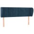 Cabecero de terciopelo azul oscuro 147x23x78/88