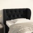 Cabecero de terciopelo negro 83x23x78/88
