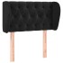 Cabecero de terciopelo negro 83x23x78/88