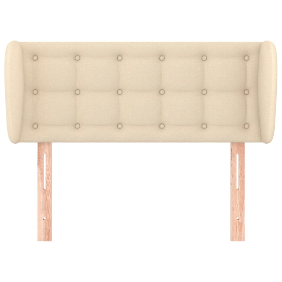 Cabecero de tela color crema 93x23x78/88