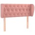 Cabecero de terciopelo rosa 103x23x78/88