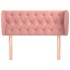 Cabecero de terciopelo rosa 103x23x78/88