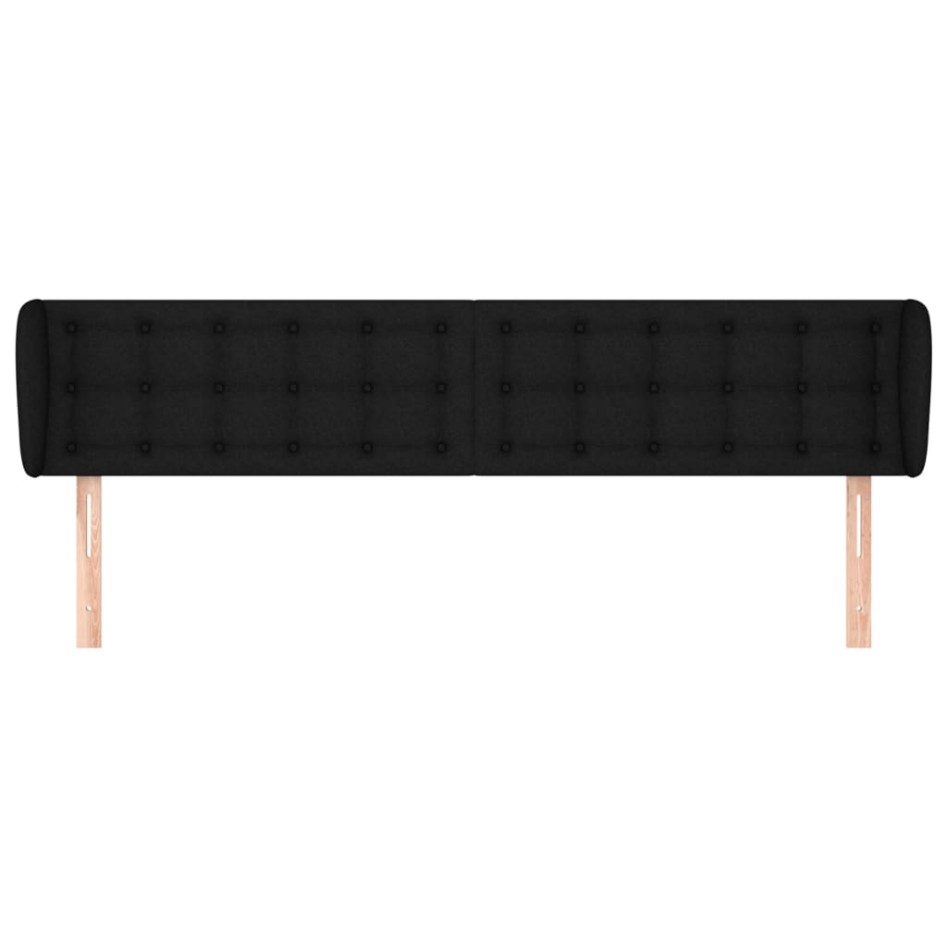 Cabecero de tela negro 203x23x78/88