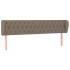 Cabecero de tela gris taupe 203x23x78/88