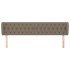 Cabecero de tela gris taupe 203x23x78/88