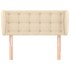 Cabecero de tela color crema 103x23x78/88
