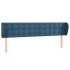 Cabecero de terciopelo azul oscuro 183x23x78/88