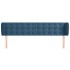 Cabecero de terciopelo azul oscuro 183x23x78/88