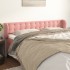 Cabecero de terciopelo rosa 203x23x78/88