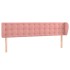 Cabecero de terciopelo rosa 203x23x78/88