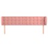 Cabecero de terciopelo rosa 203x23x78/88