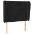 Cabecero con orejas de terciopelo negro 83x23x118/128