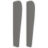 Cabecero con orejas de tela gris oscuro 83x23x118/128