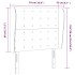 Cabecero con orejas de cuero sintético blanco 93x23x118/128