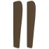 Cabecero con orejas de tela gris claro 103x23x118/128