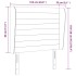 Cabecero con orejas de tela gris claro 103x23x118/128
