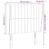 Cabecero con orejas de tela gris claro 103x23x118/128