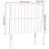 Cabecero con orejas de terciopelo gris claro 103x23x118/128
