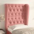 Cabecero con orejas de terciopelo rosa 83x23x118/128