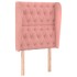Cabecero con orejas de terciopelo rosa 83x23x118/128