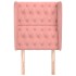 Cabecero con orejas de terciopelo rosa 83x23x118/128