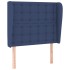 Cabecero con orejas de tela azul 103x23x118/128