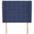 Cabecero con orejas de tela azul 103x23x118/128