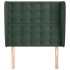 Cabecero con orejas de terciopelo verde oscuro 83x23x118/128