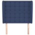 Cabecero con orejas de tela azul 93x23x118/128