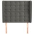 Cabecero con orejas de terciopelo gris oscuro 83x23x118/128