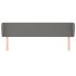 Cabecero de tela gris oscuro 203x16x78/88