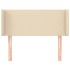 Cabecero de tela color crema 93x16x78/88