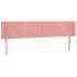 Cabecero de terciopelo rosa 183x16x78/88