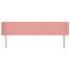 Cabecero de terciopelo rosa 183x16x78/88