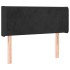 Cabecero de terciopelo negro 93x16x78/88
